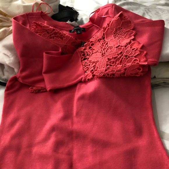 INC International Concepts Coral Lace Sweater - Picture 4 of 4